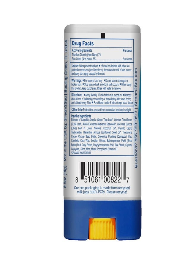 STREAM 2 SEA STREAM2SEA EcoStick SPF 35 Mineral Sunscreen Stick, Sweat Water Resistant Sunblock, USDA Approved Biodegradable Paraben Free Reef Safe Sunscreen Protection Against UVA UVB (EcoStick Sport) - 0.5 oz - Image 2